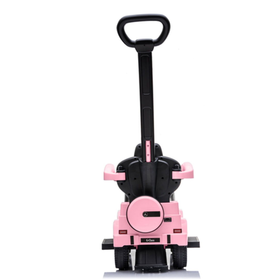 Best Ride On Cars Stroller Mercedes G-Wagon 3 in 1 Push Car, Pink (Open Box)