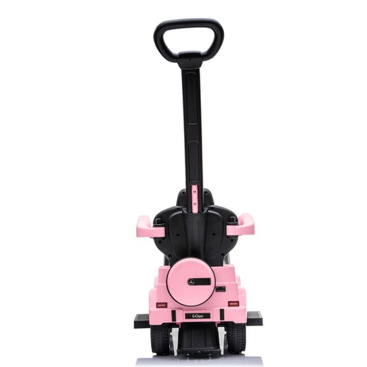Best Ride On Cars Stroller Mercedes G-Wagon 3 in 1 Push Car, Pink (Open Box)