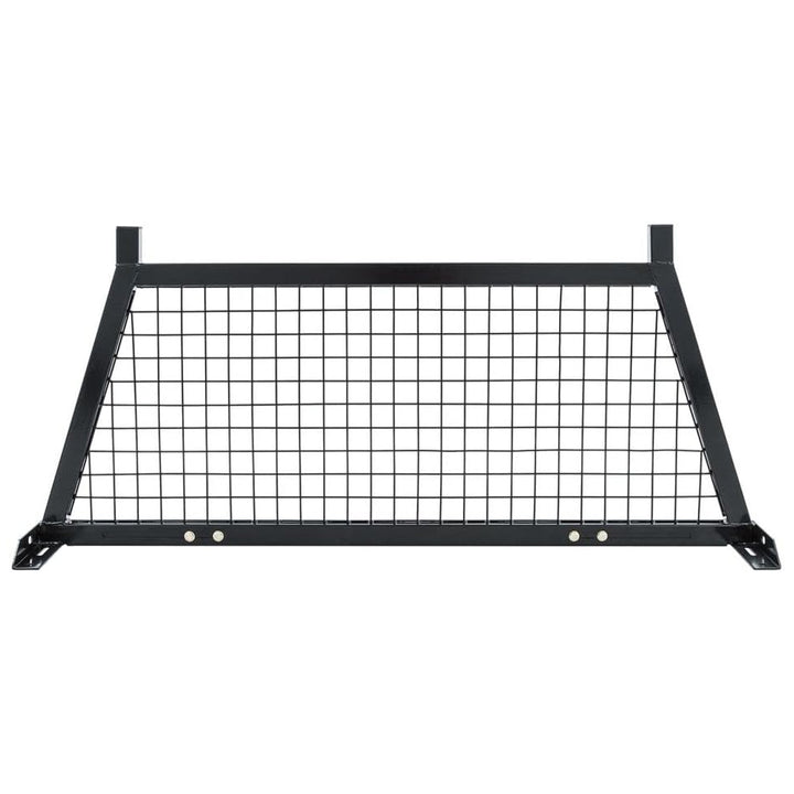 Elevate Outdoor Steel Mesh Adjustable Headache Rack with Wire Screen, Black