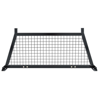 Elevate Outdoor Steel Mesh Adjustable Headache Rack with Wire Screen, Black (Open Box)