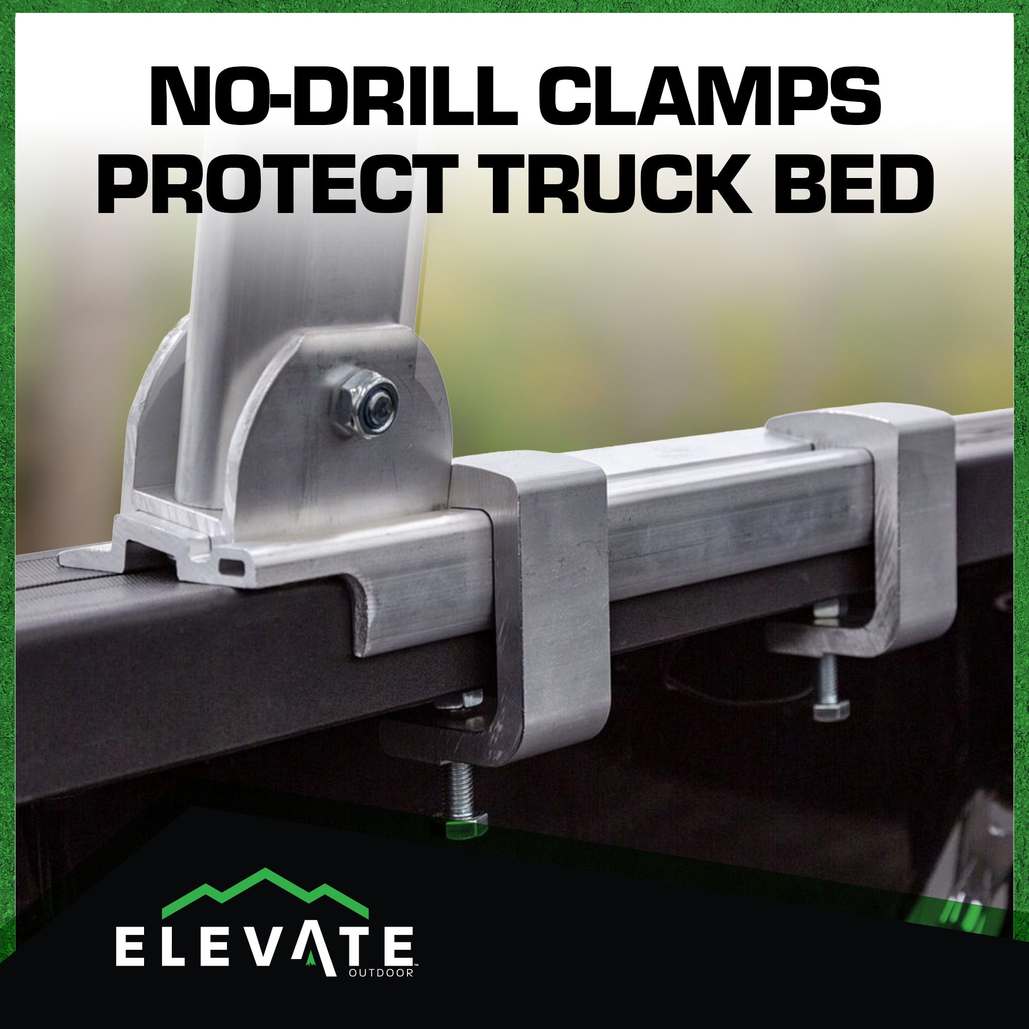 Elevate Outdoor Universal Over-Cab Truck Rack, Aluminum Cargo Carrier, 800Lb Cap