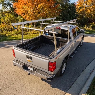 Elevate Outdoor Universal Over-Cab Truck Rack, Aluminum Cargo Carrier, 800Lb Cap