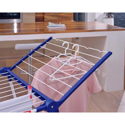 Leifheit Pegasus 200 Solid Standing Dryer with 5 Hangers and 4 Clips, 20m Space
