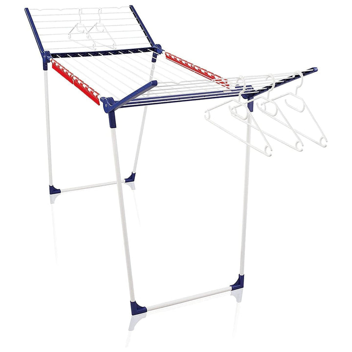 Leifheit Pegasus 200 Solid Standing Dryer with 5 Hangers and 4 Clips, 20m Space