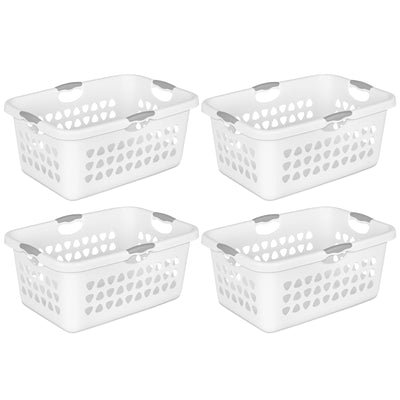 Sterilite Ultra Laundry Basket, 2 Bushel Plastic Hamper with Handles, 4 Pack - VMInnovations