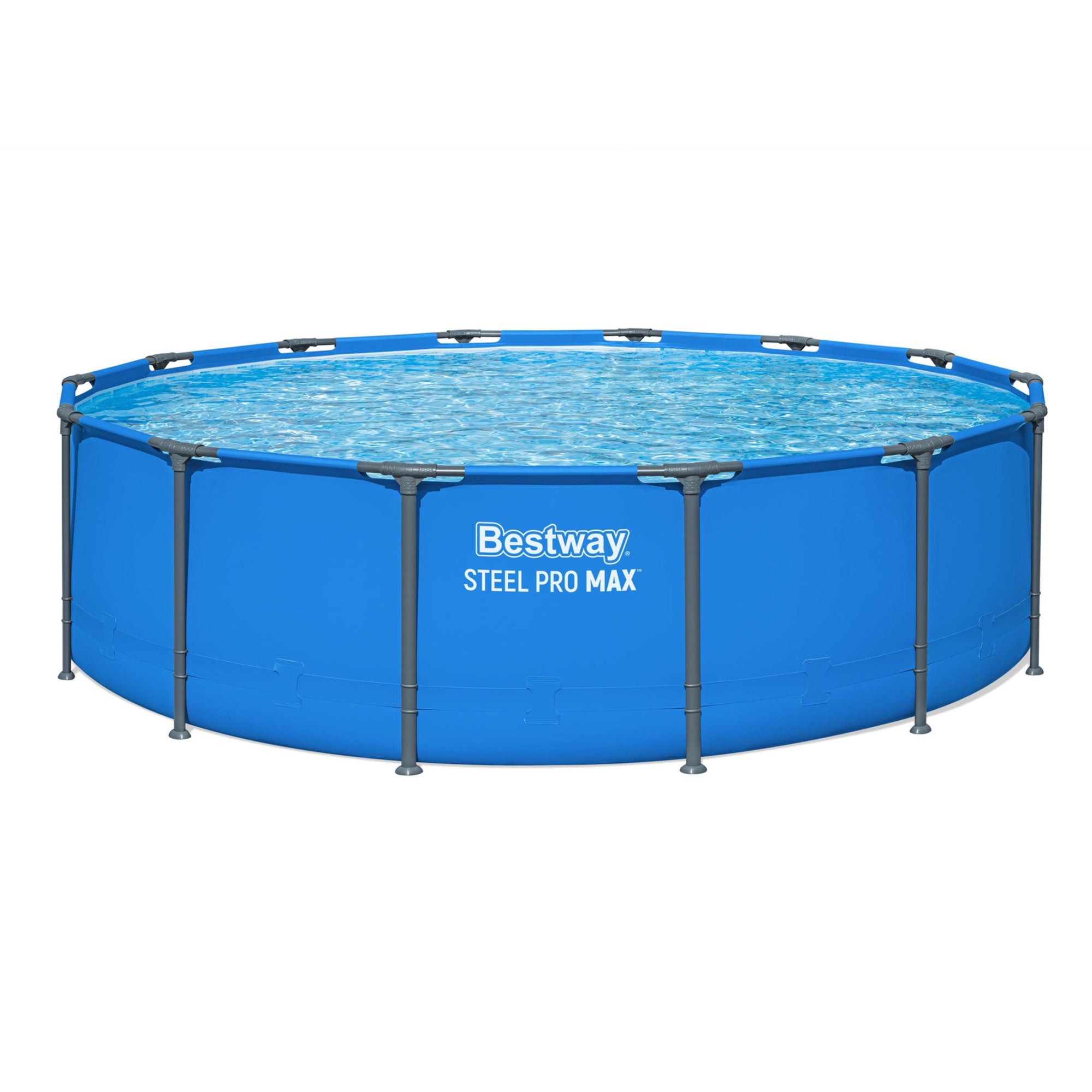 Bestway Steel Pro MAX 14’ x 42" Metal Frame Above Ground Pool, POOL ONLY (Used)