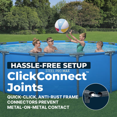 Bestway Steel Pro MAX Metal Frame Above Ground Pool, POOL ONLY (For Parts) - VMInnovations