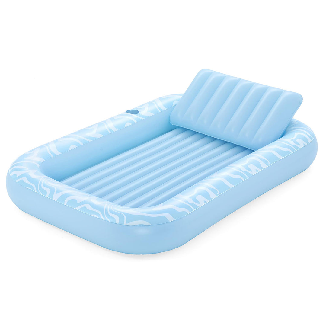 H2OGO! Sun-Kissed Tanning Lounge, 6'8" x 54" x 10" XL Inflatable Pool Float - VMInnovations