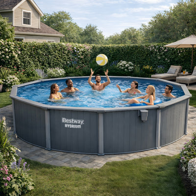Bestway Hydrium 18' x 52" Round Steel Wall Above Ground Pool Set (Open Box)