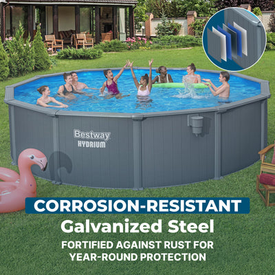 Bestway Hydrium 18' x 52" Round Steel Wall Above Ground Pool Set (Open Box)