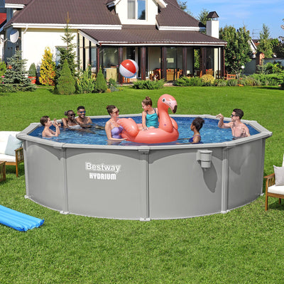 Bestway Hydrium 15' x 48" Round Steel Wall Pool with Deluxe Maintenance Kit