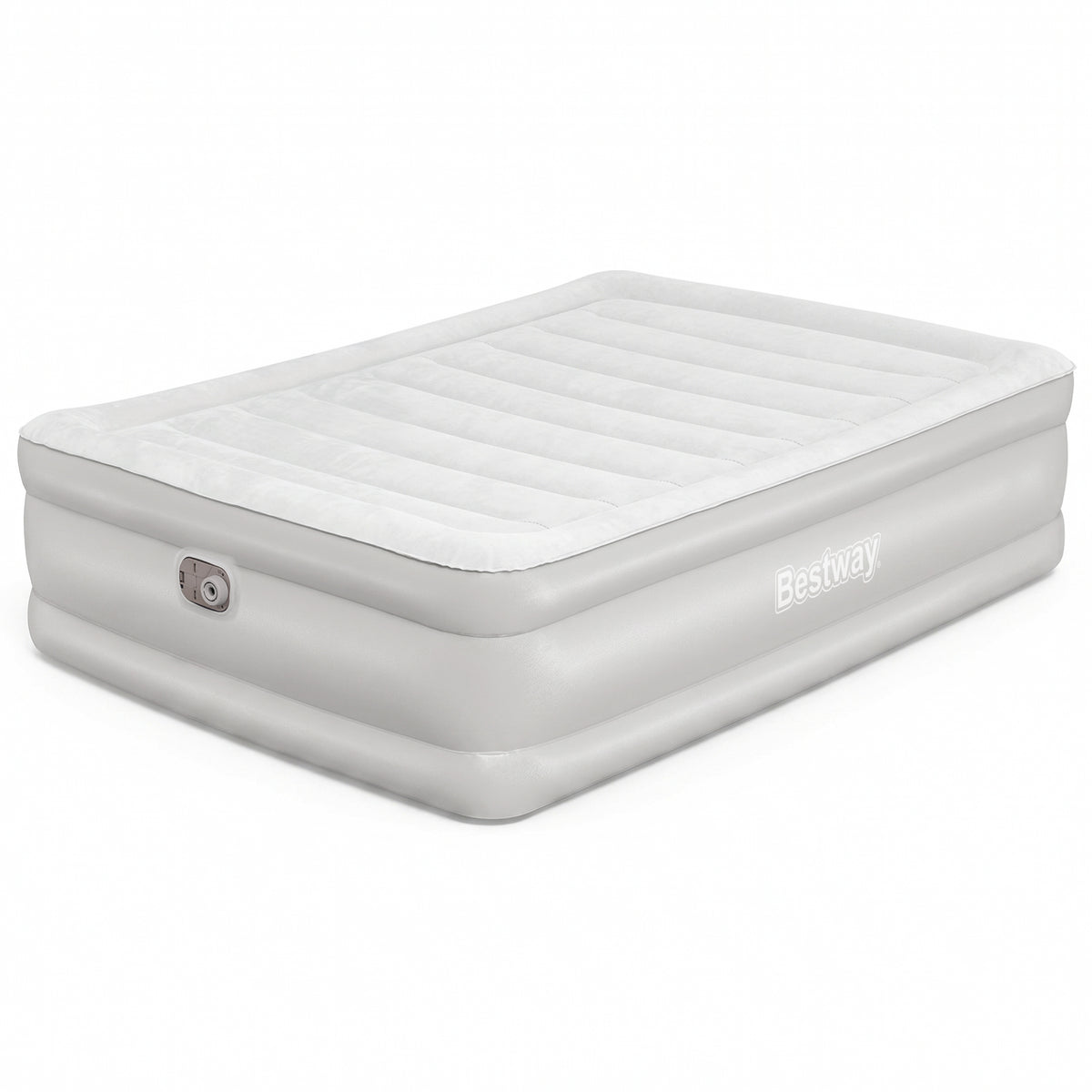 Bestway Tritech 20" Queen Air Mattress, Airbed with Built-in AC Pump, (Open Box)
