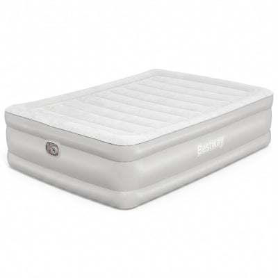 Bestway Tritech 20" Queen Air Mattress, Airbed with Built-in AC Pump, (Open Box)