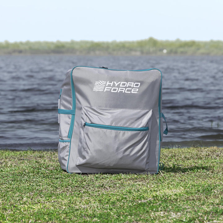 Hydro Force 12' 6" Inflatable Fishing Kayak Set for 1 Person, Angler Elite X1 - VMInnovations