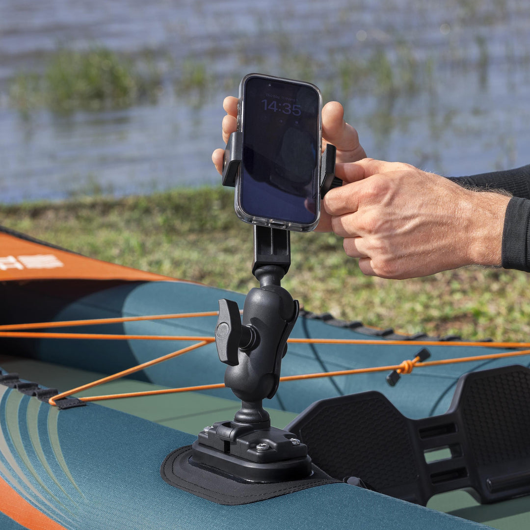 Hydro Force 12' 6" Inflatable Fishing Kayak Set for 1 Person, Angler Elite X1 - VMInnovations