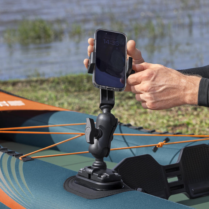 Hydro Force 12' 6" Inflatable Fishing Kayak Set for 1 Person, Angler Elite X1 - VMInnovations