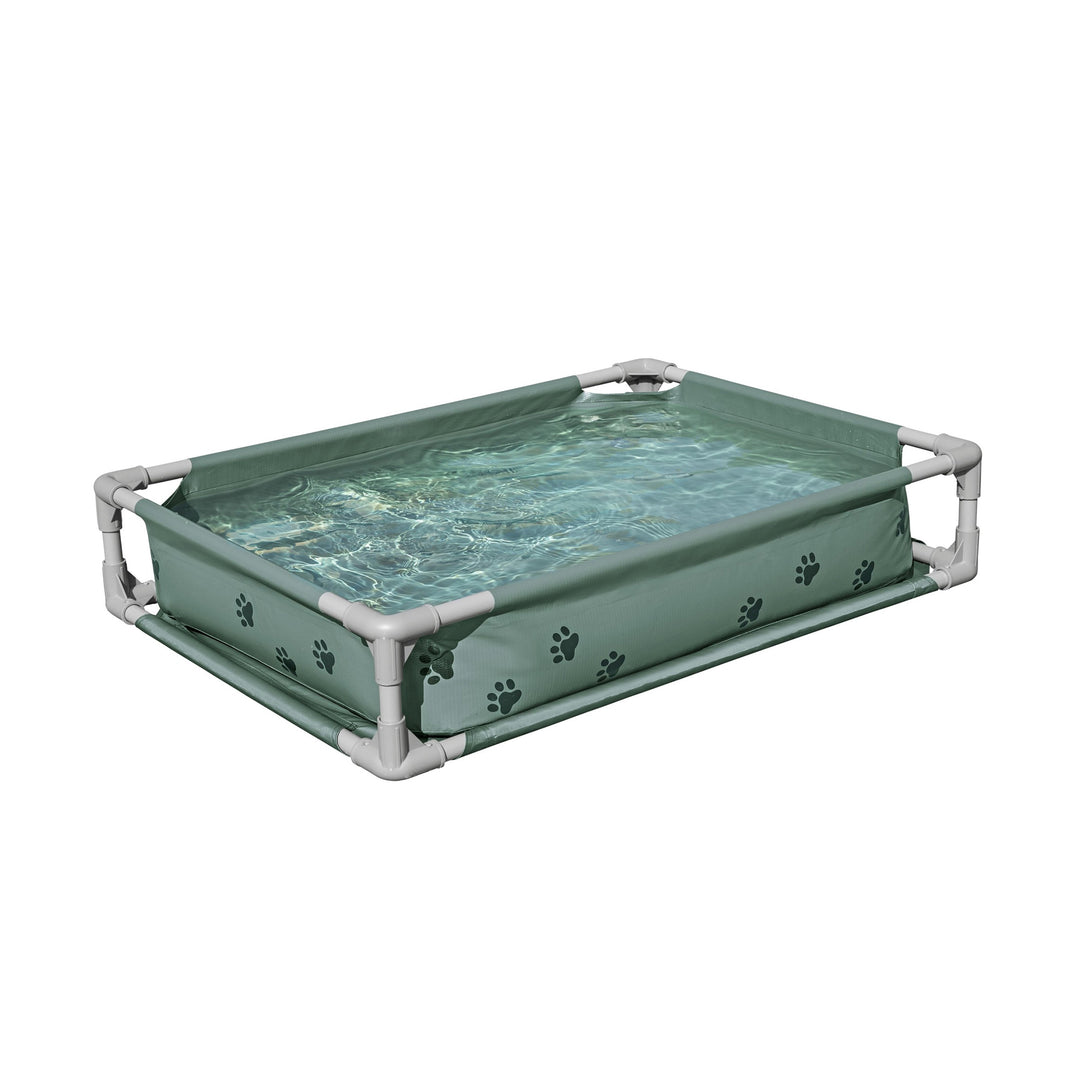 H2OGO! Pet Play Pool & Elevated Bed, Fetchin' Fun Splash Pool & Bed (Open Box) - VMInnovations