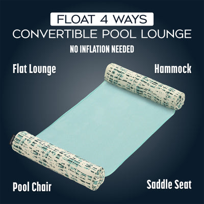 Bestway EVERLUXE Luxury Fabric-Covered Hammock Pool Lounge with Carry Strap - VMInnovations