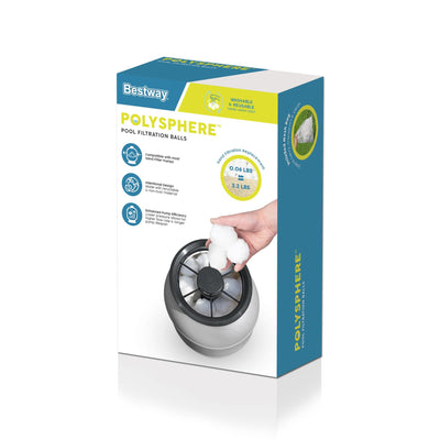 Bestway Polysphere Pool Filtration Balls, Washable/Reusable for Easy Maintenance - VMInnovations