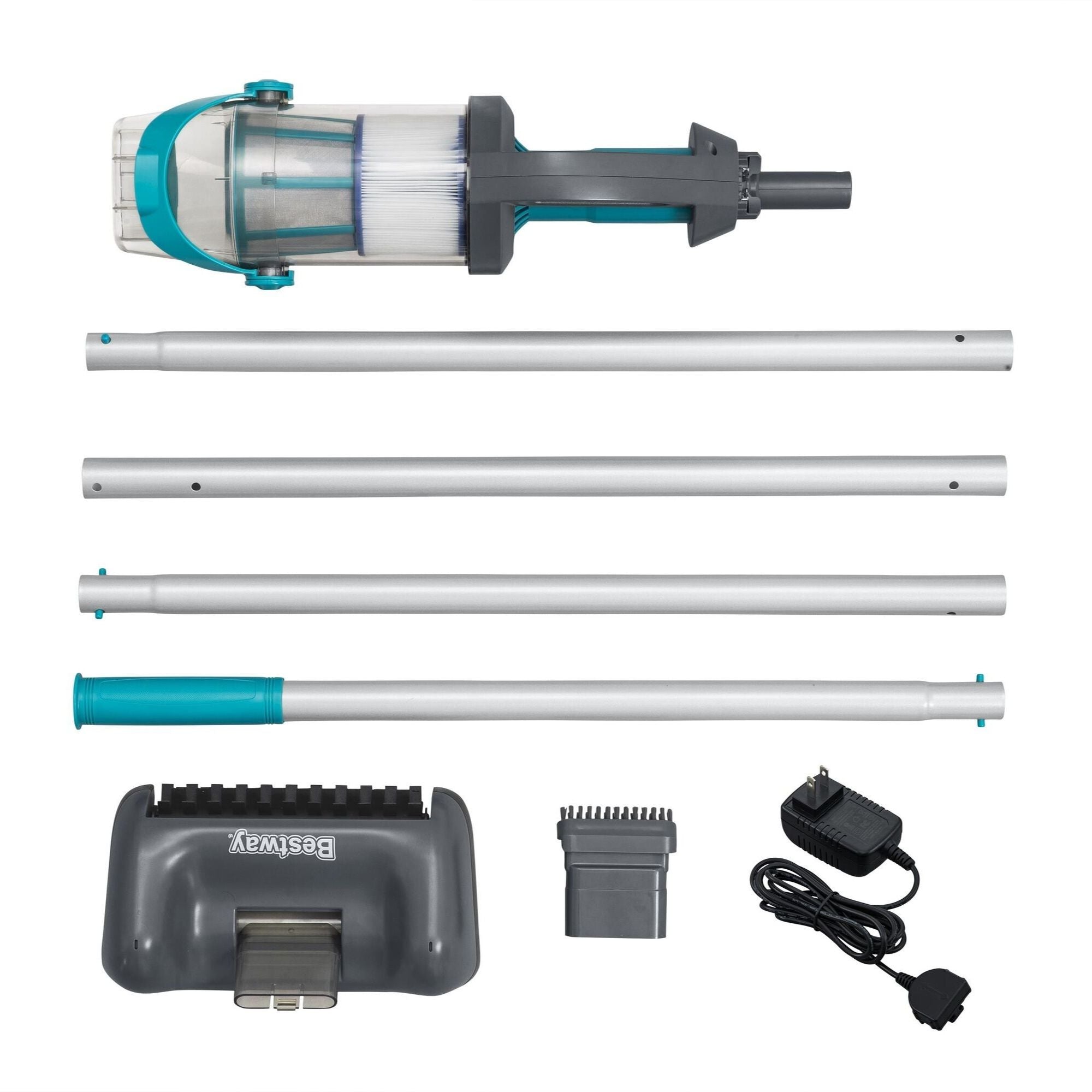Bestway AquaGrip Handheld Pool Vacuum, 2-in-1 Pole & Hand Held Cordless Vacuum - VMInnovations