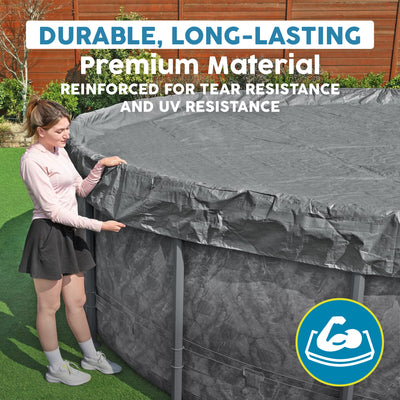 Bestway Round Pool Cover for 22' Above Ground Pools with Polar-Shield (Open Box) - VMInnovations