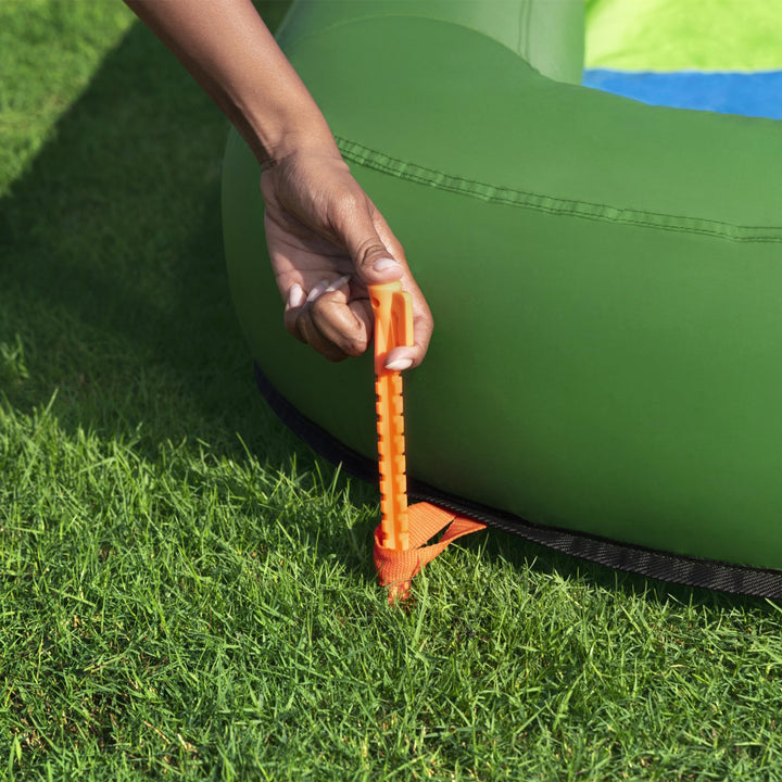 H2OGO! Inflatable Mega Water Park, Happy Camper 14'8" Play Center with Camp Toys - VMInnovations