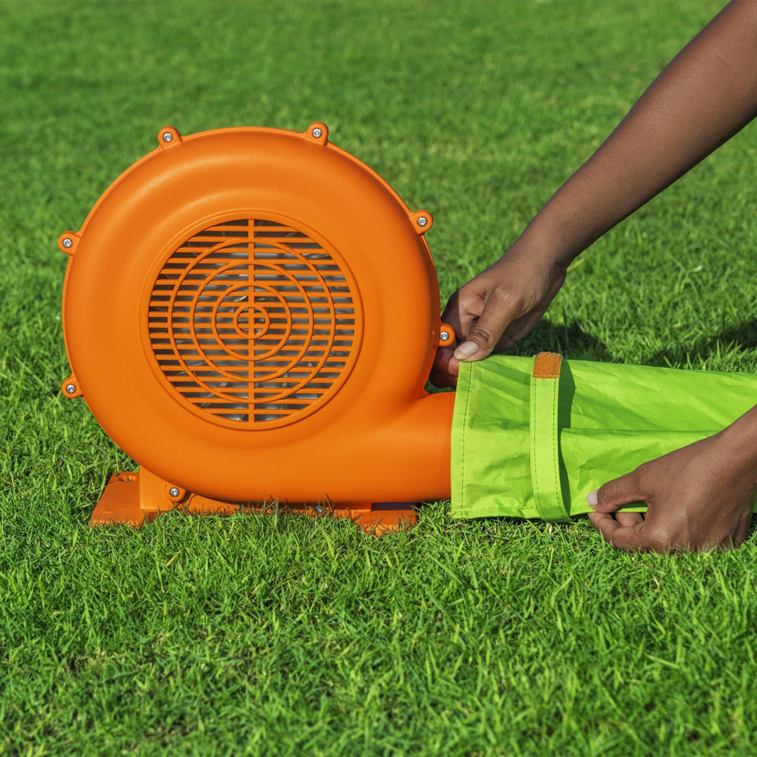 H2OGO! Inflatable Mega Water Park, Happy Camper 14'8" Play Center with Camp Toys - VMInnovations