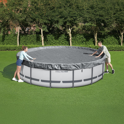 Bestway Round Premium Pool Cover for 15' Above Ground Pools (Open Box) - VMInnovations