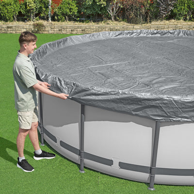 Bestway Round Premium Pool Cover for 15' Above Ground Pools (Open Box) - VMInnovations