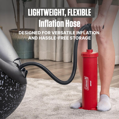 Coleman Dual-Action Manual Air Pump, Hand Pump Inflator with Adapters (Used) - VMInnovations