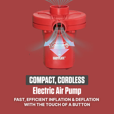 Coleman EasyFlate Rechargeable Electric Air Pump,Inflator w/3 Adapters(Open Box) - VMInnovations