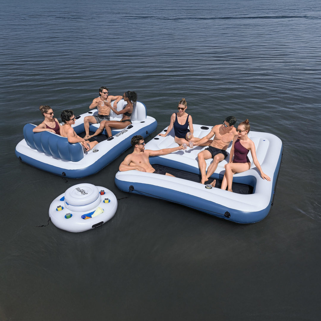 Hydro Force Bloc Party 8-Person Modular Inflatable Party Island - VMInnovations