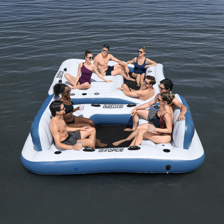 Hydro Force Bloc Party 8-Person Modular Inflatable Party Island - VMInnovations