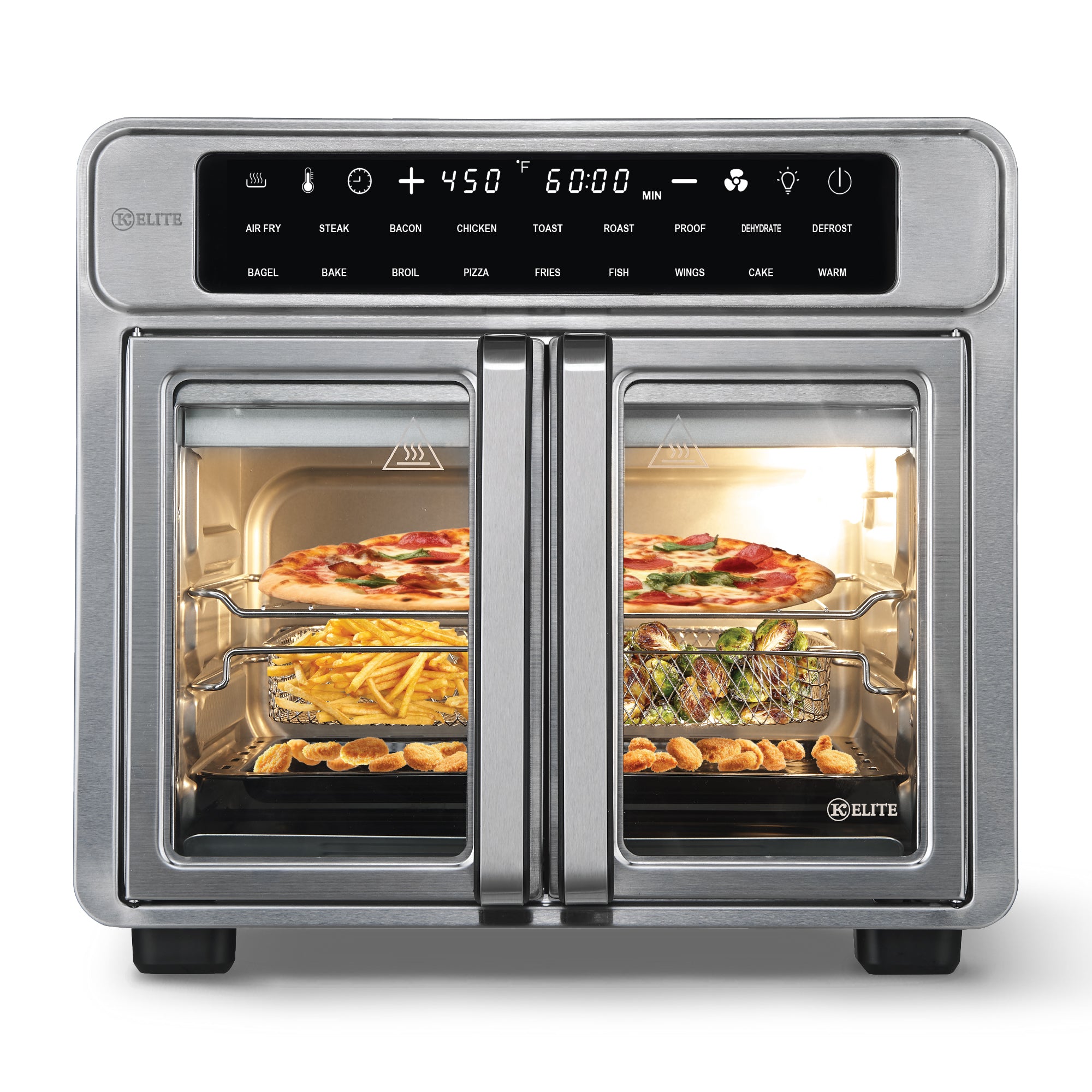Kitchen Elite 26qt Air Fryer Oven, Countertop Cooker w/ LED Display (Used)