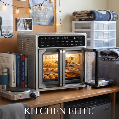 Kitchen Elite 16 Qt French Door Air Fryer Oven, Countertop Cooker (Open Box) - VMInnovations