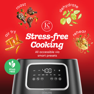 Kitchen Elite 5.5 Qt. Digital Air Fryer, Countertop Cooker w/ LED Screen (Used) - VMInnovations