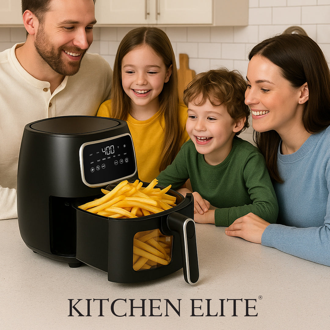 Kitchen Elite 5.5 Qt. Digital Air Fryer, Countertop Cooker w/ LED Screen, Black