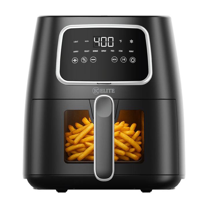 Kitchen Elite 5.5 Qt. Digital Air Fryer, Countertop Cooker w/ LED Screen, Black