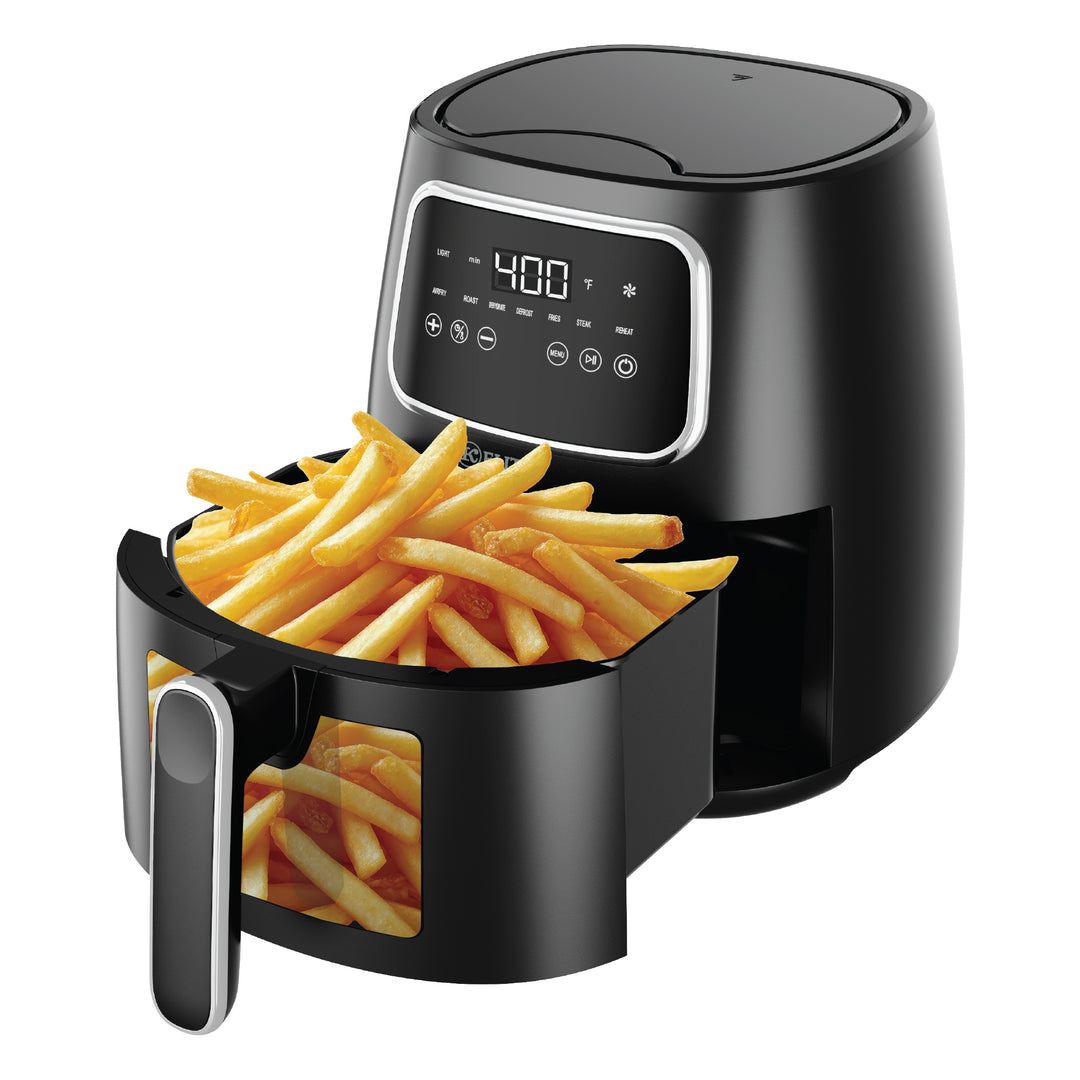 Kitchen Elite 5.5 Qt. Digital Air Fryer, Countertop Cooker w/ LED Screen, Black