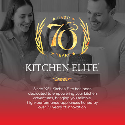 Kitchen Elite 5.5 Qt. Air Fryer, Countertop Cooker w/LED Screen, Pink (Open Box)