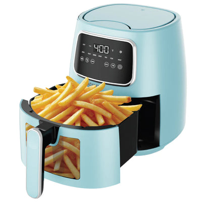 Kitchen Elite 5.5 Qt Digital Air Fryer, 7-in-1 Small Airfryer, Blue (Open Box)