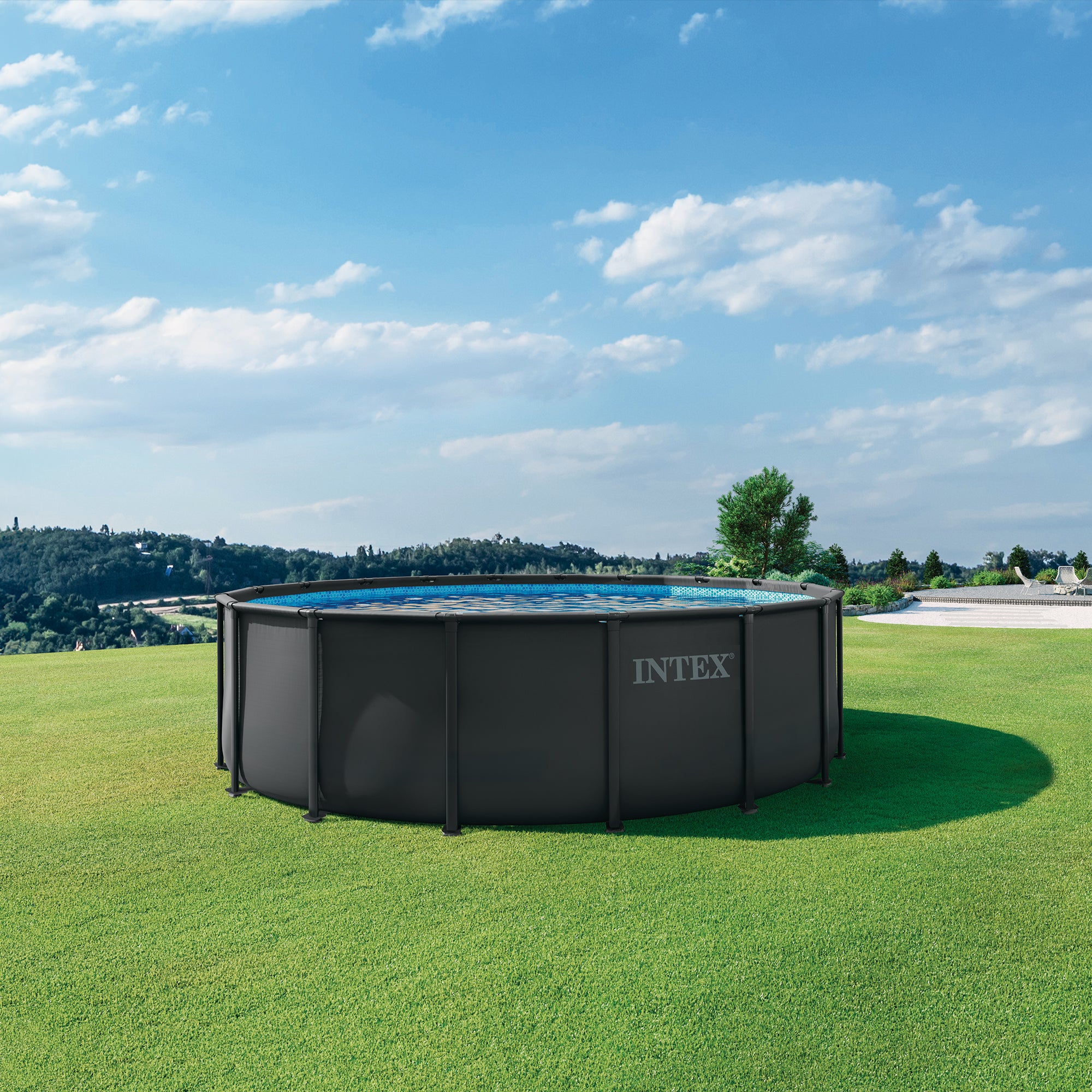 INTEX Ultra XTR 18ft x 52in Frame Above Ground Swimming Pool w/Pump (For Parts)