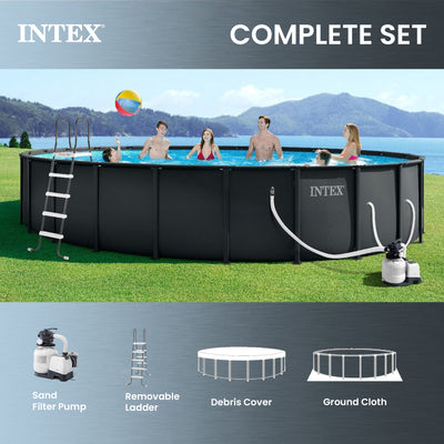 INTEX Ultra XTR 24ft x 52in Round Frame Above Ground Swimming Pool (For Parts) - VMInnovations