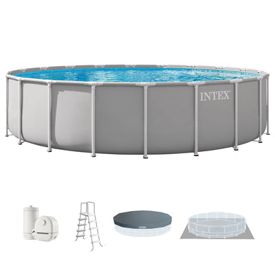 INTEX Prism Frame Premium Above Ground Pool Set with Filter Pump (For Parts)