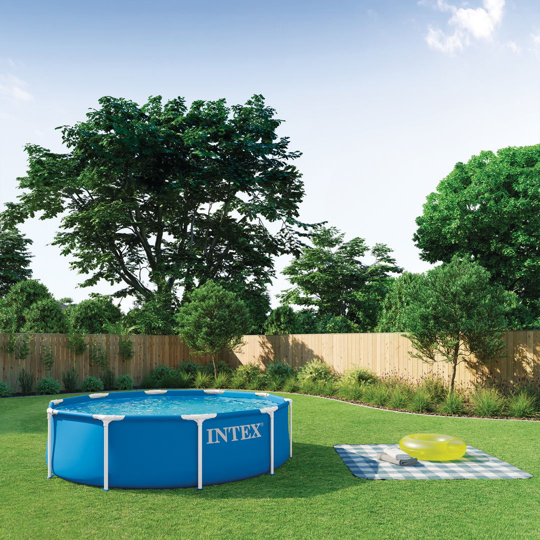 INTEX 28200EP 10Ft X 30In Metal Frame Above Ground Swimming Pool, Pool Only