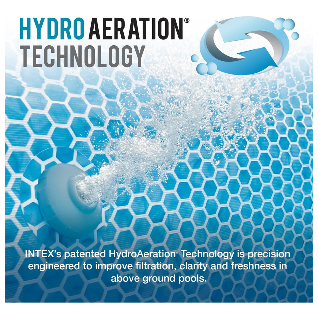 Intex 28201EP 10ft x 30in Metal Frame Above Ground Pool Set with Pump & Cover - VMInnovations