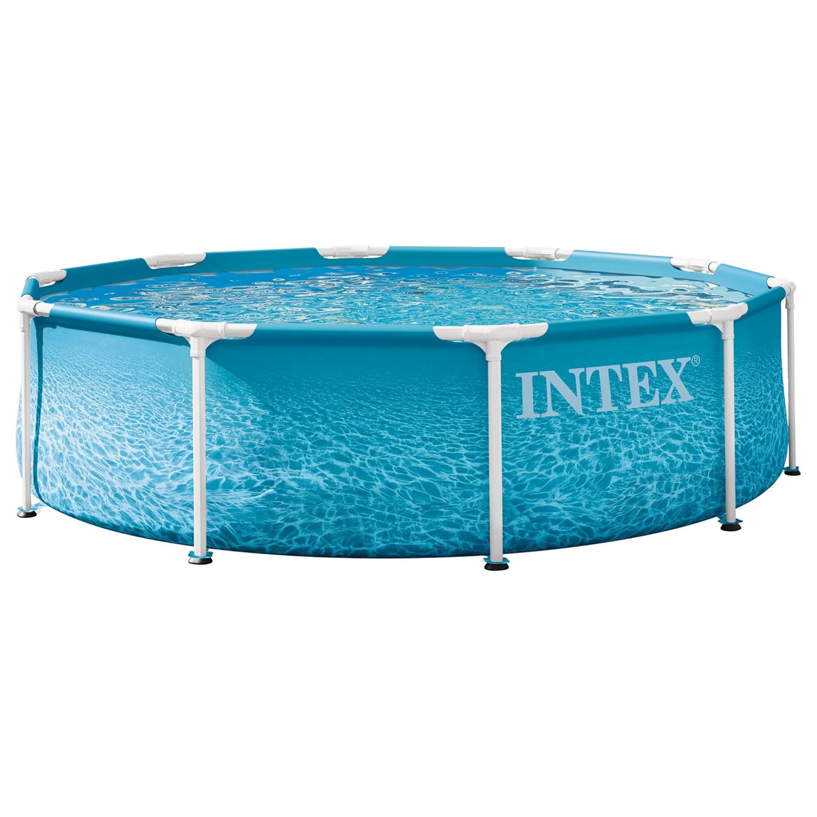 INTEX 28206EP 10Ft X 30In Beachside Metal Frame Above Ground Pool, Pool Only - VMInnovations