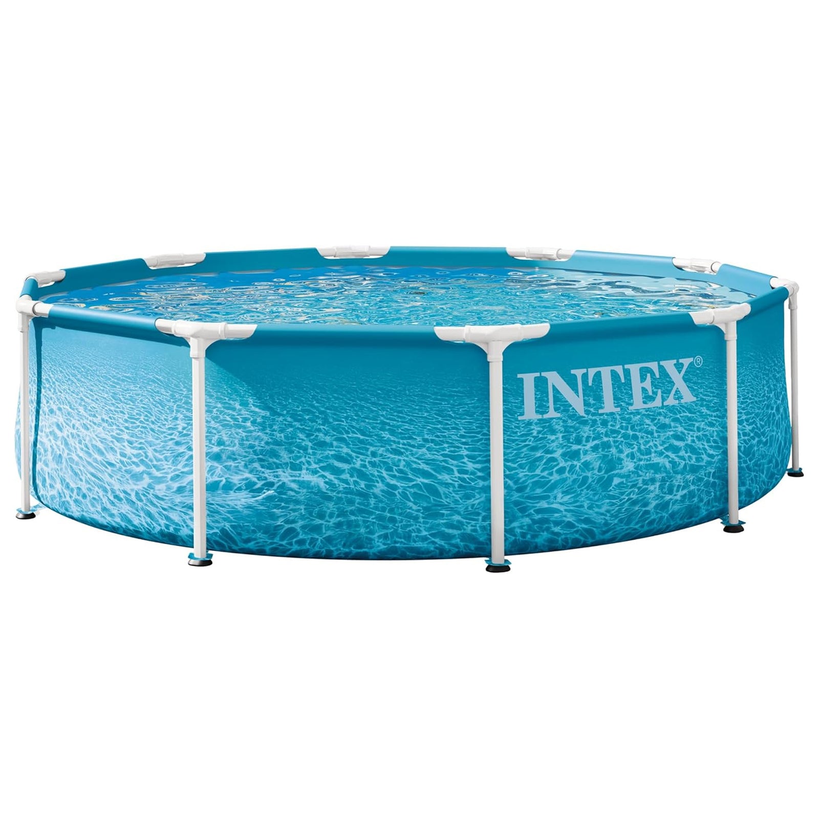 INTEX 28207EP 10Ft X 30In Beachside Metal Frame Above Ground Pool Set w/ Pump - VMInnovations