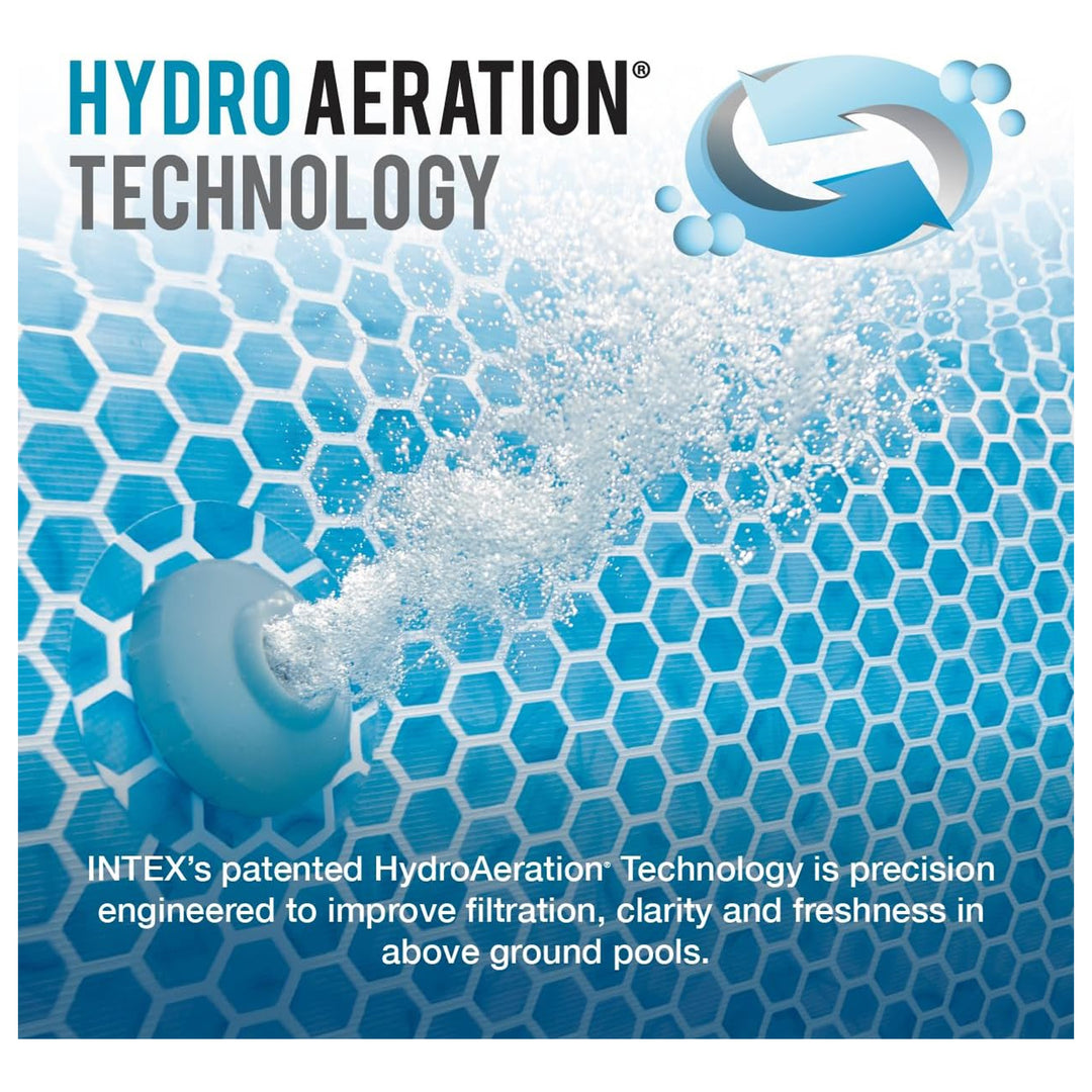 Intex 28241EP 15ft x 48in Metal Frame Above Ground Pool Set with Pump & Cover - VMInnovations