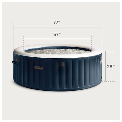 INTEX PureSpa Plus Bubble Massage Spa Set with Energy Efficient Cover, (Used) - VMInnovations